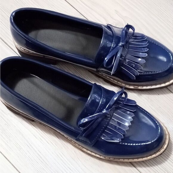 (57-4501) Tassel Loafers Navy Blue Sz 42 (11.5) - Picture 11 of 11